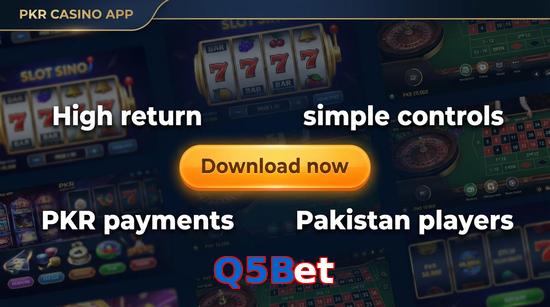 Main screen of Q5Bet gamedownload page for PK players